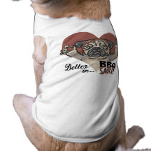 Rolig mopsBBQ Djur Shirt
