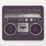 Rolig mousepad för Retro Boombox kassettspelare Mus Matta