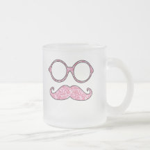 ROLIG MUSTASCH OCH EXPONERINGSGLAS, UTSKRIVAVET RO KAFFE KOPP