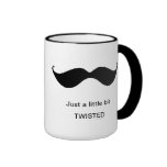 Rolig mustasch - precis bet A lite vridet Kaffe Mugg