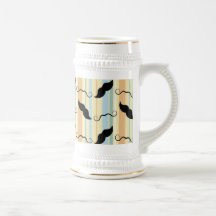 Rolig mustaschbakgrund kaffe mugg