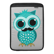 rolig mustaschowl MacBook air sleeve