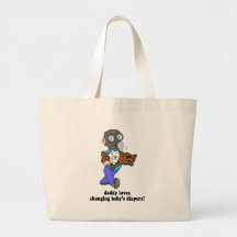 Rolig ny pappa tote bag