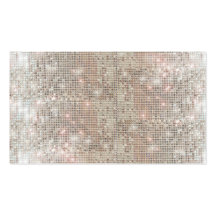 Rolig och festlig silverSequinvisitkort