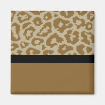 Rolig och nyckfull Leopardtryckmagnet Magneter