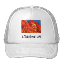 Rolig orange höst löv för oktoberfesthattgåvor baseball hat