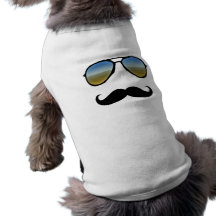 Rolig Retro solglasögon med moustachen Djurkläder