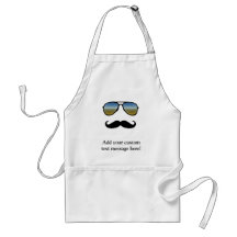 Rolig Retro solglasögon med moustachen Förkläden
