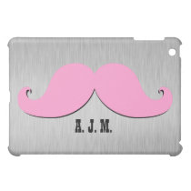 ROLIG ROSA MUSTASCH DIN INITIALER ipad mini fodral