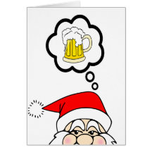 Rolig Santa julkort