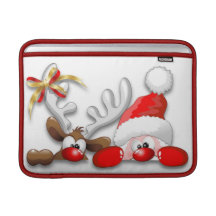 Rolig Santa och rentecknadMacBook sleeve