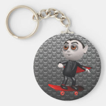 Rolig Skateboarding för 3d Dracula Nyckelringar