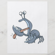 rolig sticka tungakrabba flygblad designs