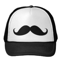 Rolig svart handlebarmustaschmoustache kepsar