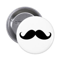 Rolig svart hipster för handlebarmustaschtrendig nål