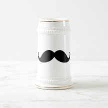 Rolig svart hipster för handlebarmustaschtrendig muggar