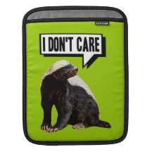 Rolig talande honungbäverskinn iPad sleeve