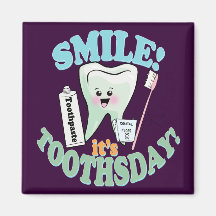 Rolig tandläkaretandhygienist magneter
