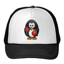Rolig tecknad för gullig valentin dagpingvin baseball hat