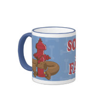 Rolig tecknadtax kaffe muggar