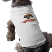 Rolig traktor t-shirt för hundar