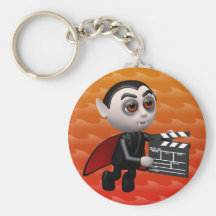 Rolig vampyrfilm för 3d Dracula Nyckelring