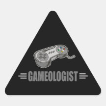 Rolig video Gamer Triangle Stickers