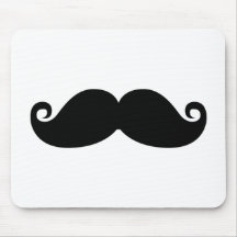 Rolig vintagesvartmustasch mus matta