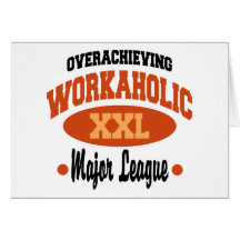 Rolig Workaholic Hälsningskort
