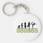Rolig Yogagåva Nyckel Ring