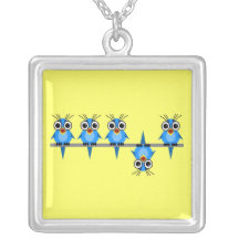 roliga fåglar halsband