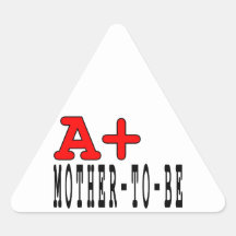 Roliga gåvor för att mammor ska vara: A+ Mor som ä Triangle Sticker