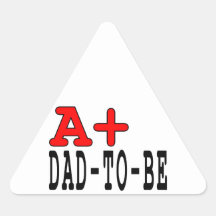 Roliga gåvor för att pappor ska vara: A+ Pappa som Triangle Stickers