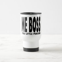 Roliga gåvor för chefer: Mig chef dig lite person Kaffe Mugg