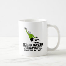 Roliga Jesus sparar Kaffe Koppar