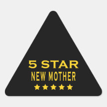 Roliga kalla gåvor: Ny mor för fem stjärna Triangle Stickers