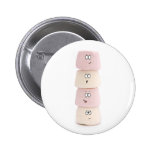 roliga marshmallowtecken knapp med nål