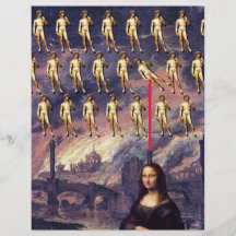 Roliga Mona Lisa & David Full Färg Flygblad