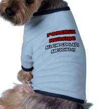 Roliga rättsmedicinska sjuksköterskaskjortor och g hund kläder