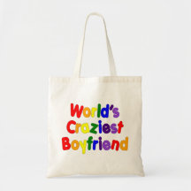 Roliga roliga pojkvänner: Världs mest galna pojkvä Tote Bags
