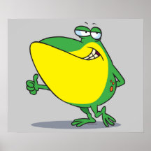 roliga tum up grodafroggytecknaden affisch