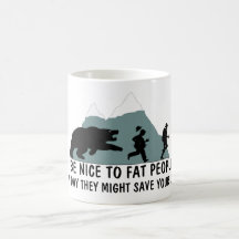 Roligt fett skämt kaffe mugg