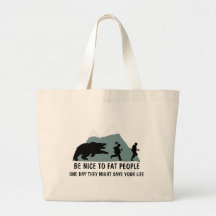 Roligt fett skämt tote bags