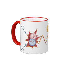Roligt Feynman diagram Kaffe Muggar