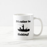 Roligt fiske kaffe koppar