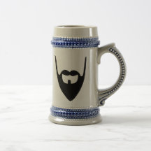 Roligt fullt skägg kaffe muggar