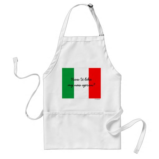 Roligt italienskt kockförkläde
