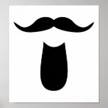 Roligt mustaschskägg posters