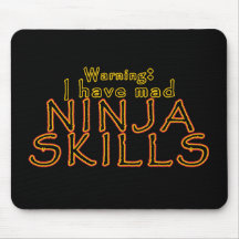 Roligt Ninja skämt Mousepad Mus Matta