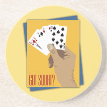 Roligt pokerunderlägg